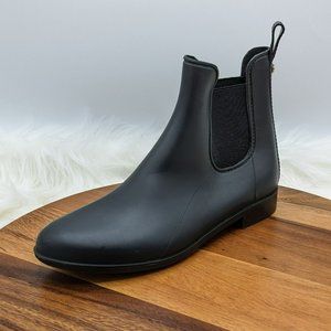 Sam Edelman Tinsley Chelsea Rubber Booties 10 Black Pull On Ankle Side Stretch